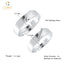 CLARA Pure 925 Sterling Silver Monte Adjustable Couple Band, Promise Rings for Lovers