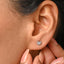 CLARA 925 Sterling Silver Heart Studs Earrings Gift for Kids Girls