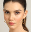 CLARA 925 Sterling Silver Twisted Hoop Earring Gold Plated Gift for Women & Girls