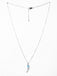 CLARA 925 Sterling Silver diamante Pendant Chain Necklace 