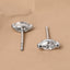 CLARA 925 Sterling Silver Marquise Studs Earrings Gift for Kids Girls