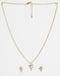 CLARA 925 Sterling Silver Zion Pendant Earring Chain Jewellery Set 