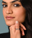 CLARA Pure 925 Sterling Silver Criss Cross Finger Ring 