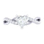 CLARA Made with Swiss Zirconia 925 Sterling Silver Heart Solitaire Ring Gift for Women and Girls