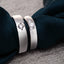 CLARA Pure 925 Sterling Silver Classic Adjustable Couple Band, Promise Rings for Lovers