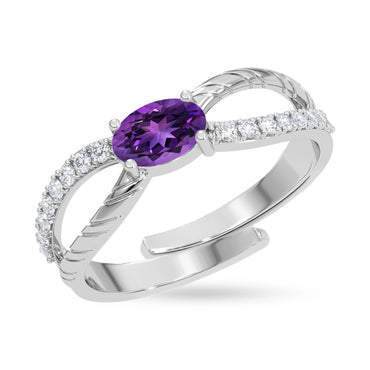 Silver Granada Infinity Ring