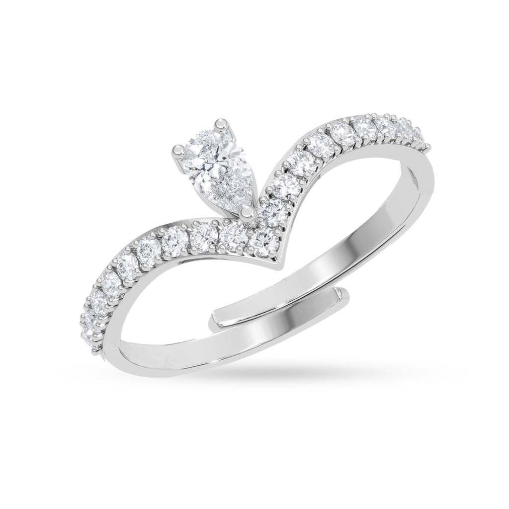 Silver Venice Wishbone Ring