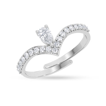 Silver Venice Wishbone Ring