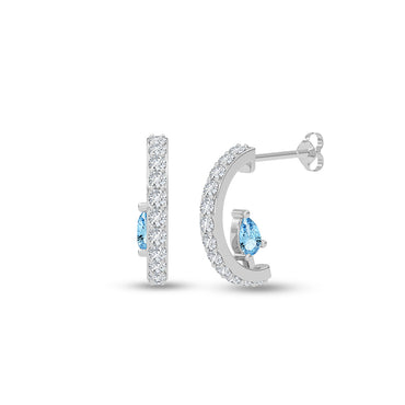 Silver Paola Hoop Earrings