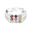 Silver Natural Certified Navaratna Stone Original 9 gems Ring for Men and Boys