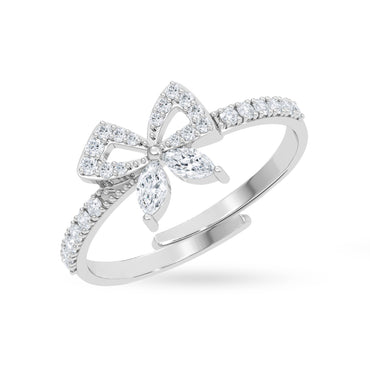 Silver Lucca Bow Ring
