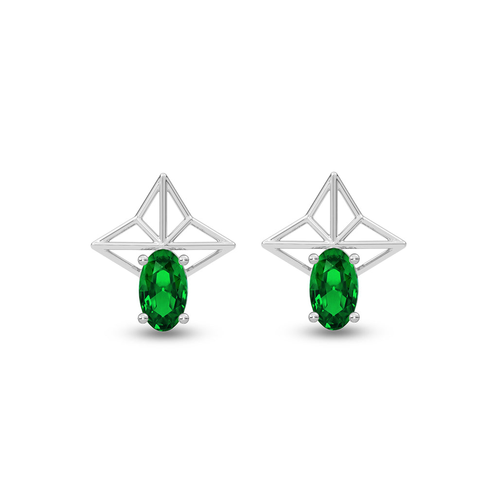 Silver Tosca Stud Earrings