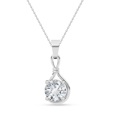 Silver Nella Pendant with Chain
