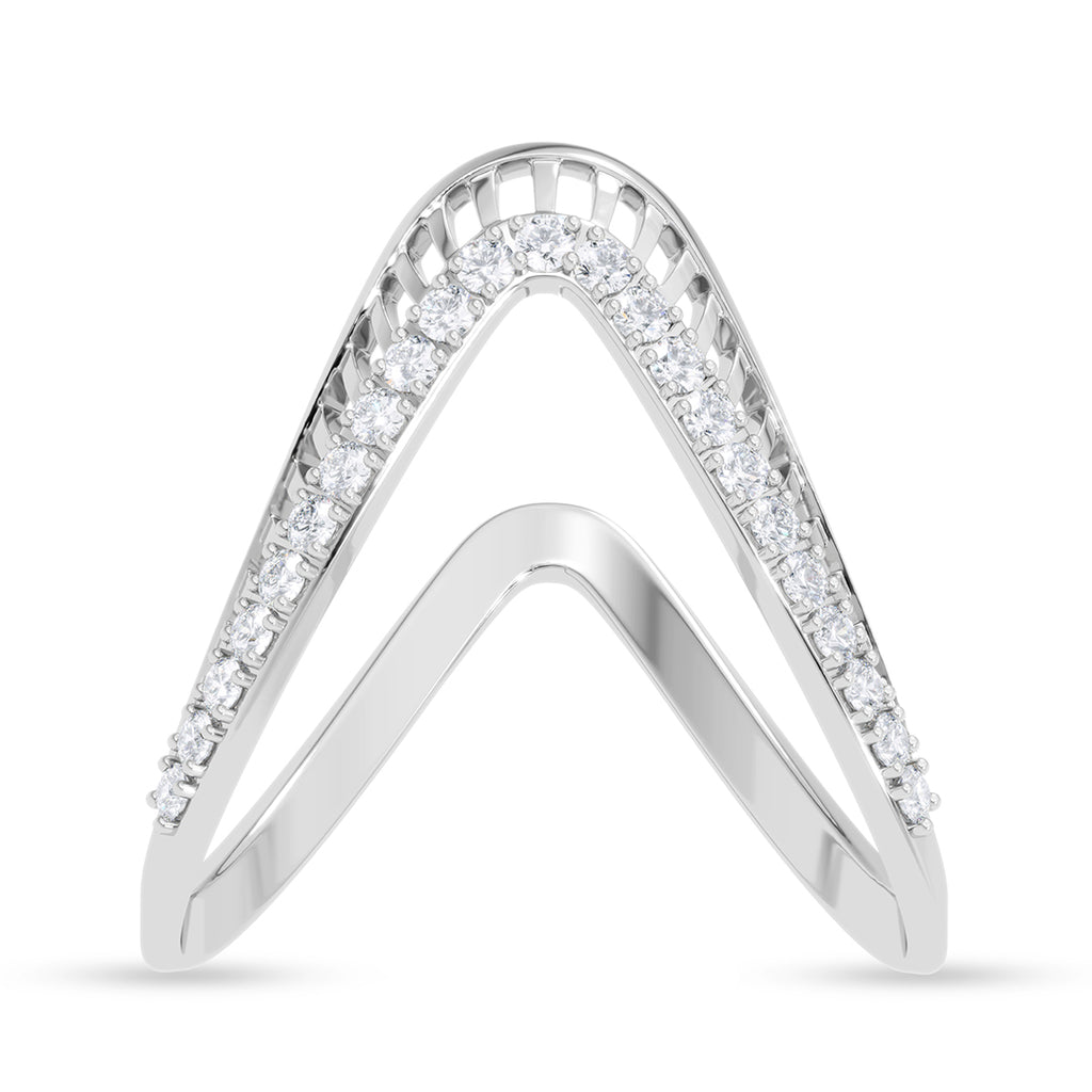 Silver Vanki V Ring