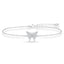 Silver Fia Butterfly Adjustable Chain Bracelet