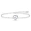 Silver Bianca Solitaire Adjustable Chain Bracelet
