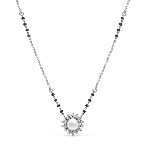 Silver Naisha Pearl Mangalsutra