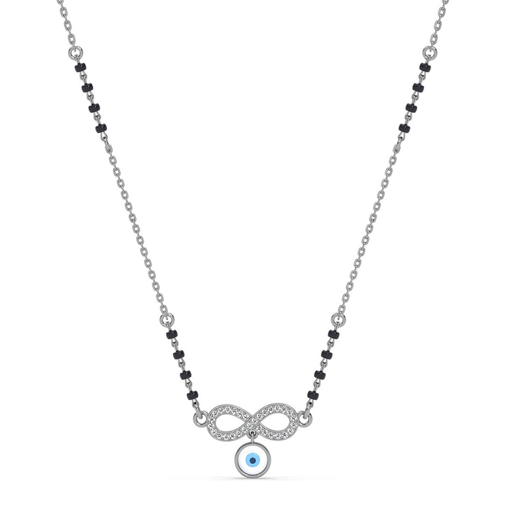 Silver Zoya Evil Eye Infinity Mangalsutra