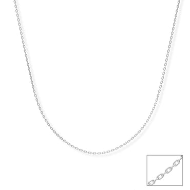 Silver Celeste Link Chain Necklace in 18 inches