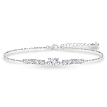 Silver Claire Adjustable Chain Bracelet