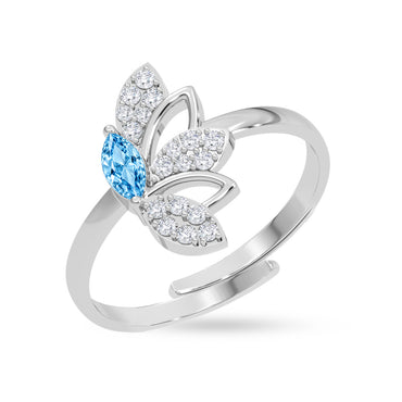 Silver Santorini Butterfly Ring