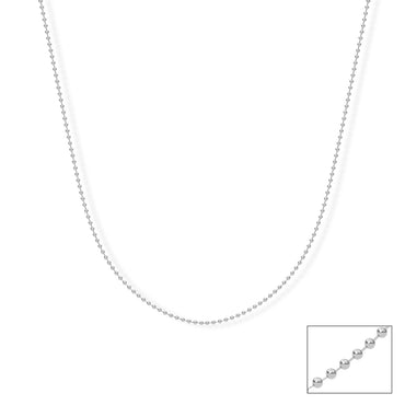 Silver Elowen Ball Chain Necklace in 18 inches