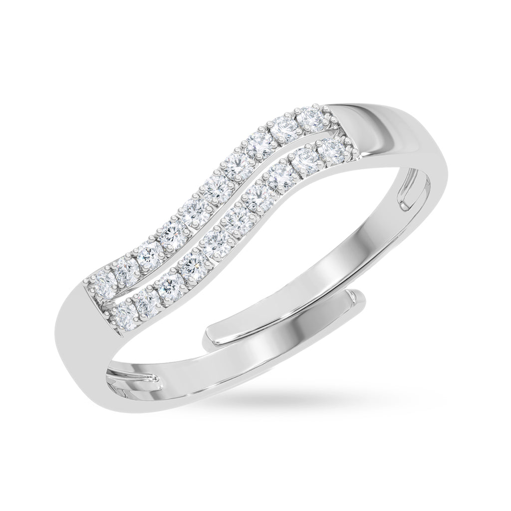 Silver Cannes Wave Ring