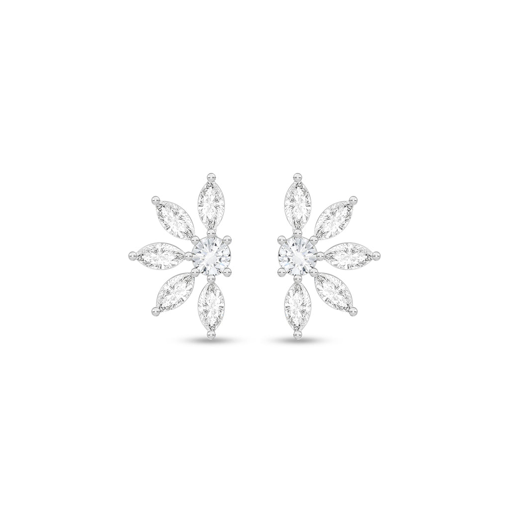 Silver Imelda Stud Earrings