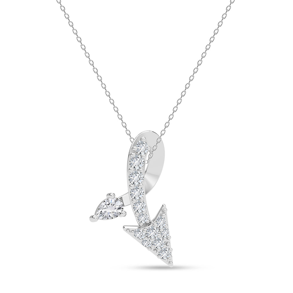 Silver Fonda Pendant with Chain
