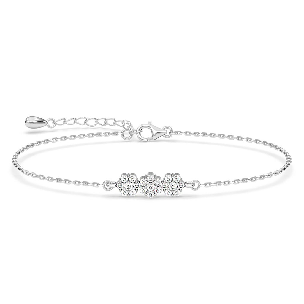 Silver Flower Bracelet
