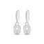 Silver Lock Drop Earrings