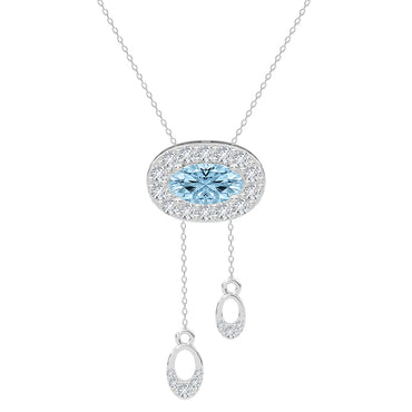 Silver Via Pendant with Chain