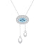 Silver Via Pendant with Chain