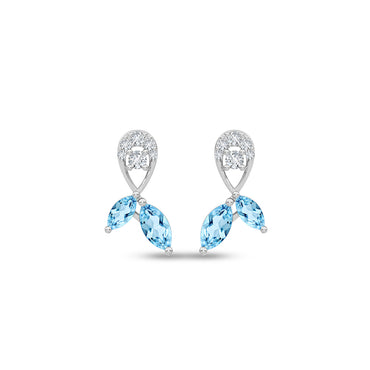 Silver Fina Stud Earrings