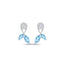 Silver Fina Stud Earrings