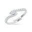 Silver Bruges Crossover Ring