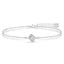 Silver Livia Solitaire Adjustable Chain Bracelet