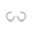 Silver Front Back Earrings