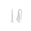Silver Carls Pearl Drop Earrings