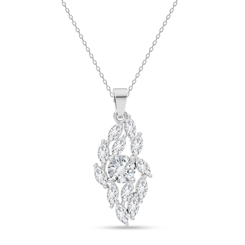 Silver Liona Pendant with Chain