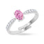 Silver Cascais Solitaire Ring