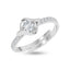 Silver Livia Solitaire Finger Ring