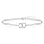 Silver Sun & Moon Double Chain Bracelet