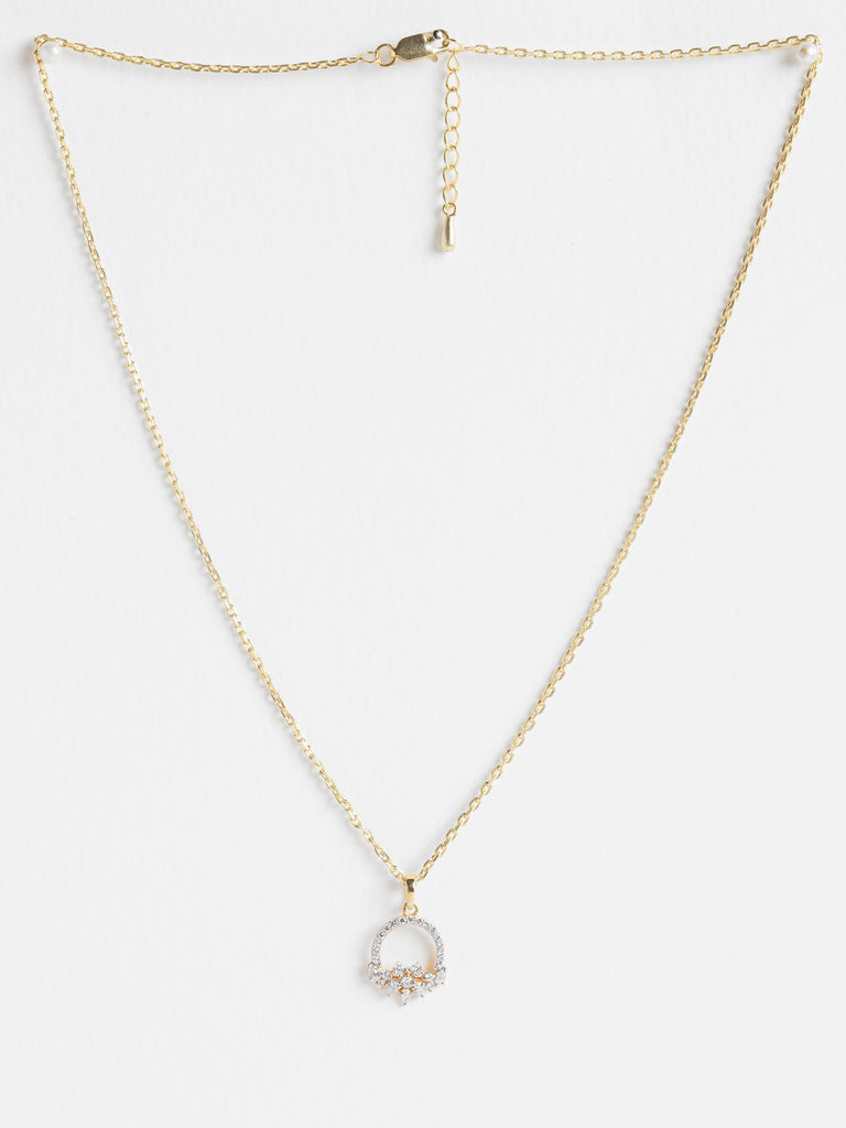 CLARA 925 Sterling Silver Tica Pendant Chain Necklace 