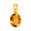 Certified Citrine Sunehla Panchdhatu Pendant 6.5cts or 7.25ratti