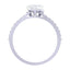 CLARA Made with Swiss Zirconia 925 Sterling Silver Heart Solitaire Ring Gift for Women and Girls