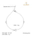 CLARA 925 Sterling Silver knot Anklet Payal ( Single ) Adjustable Chain Gift for Women and Girls