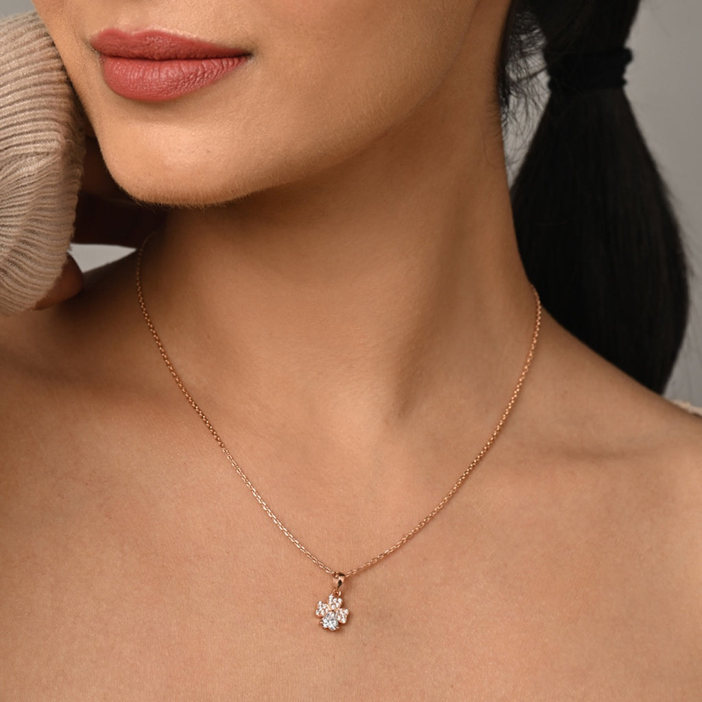 Silver Bunch of Hearts Pendant Chain