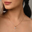 Silver Bunch of Hearts Pendant Chain