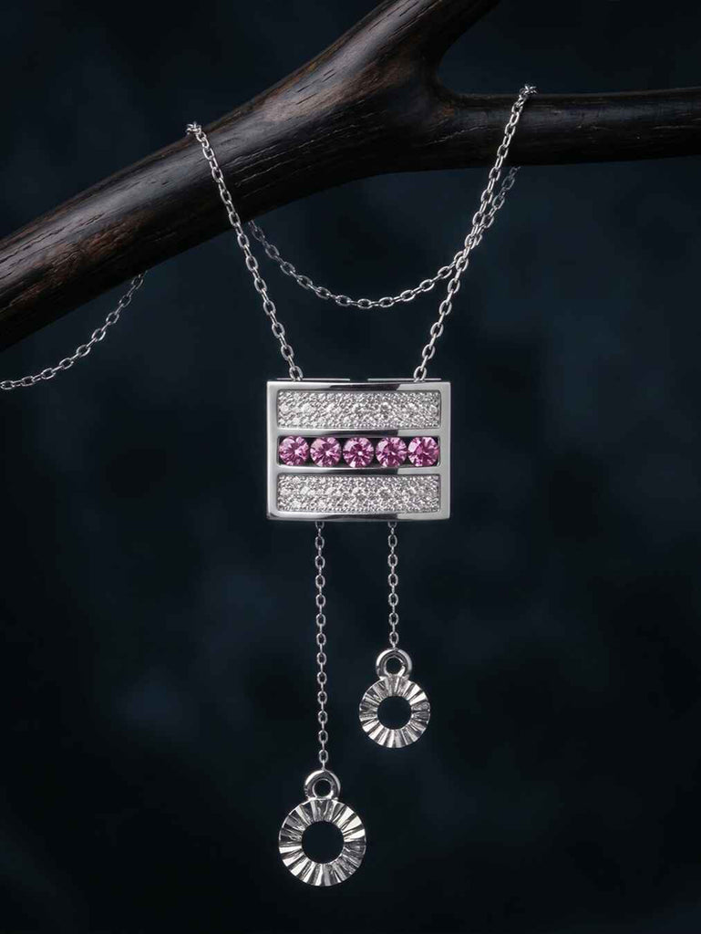 Silver Merola Pendant with Chain